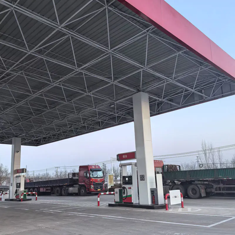 Стоманена конструкция нефтена бензиностанция